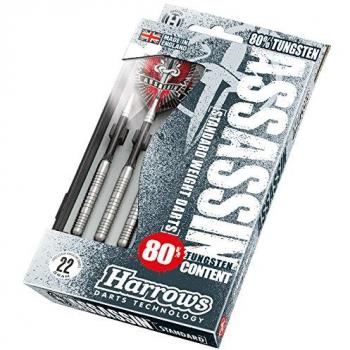 Harrows Assassin 22g Steel Tip Darts - 80% Tungsten