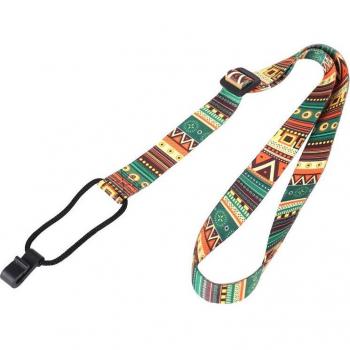 Sangle Ethnique Réglable pour Ukulélé avec Impression Colorée et Durable