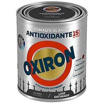 Titanlux Esmalte Antioxidante Titan Oxiron Al Agua Liso Satinado 750 Ml, 4549 Gris Medio