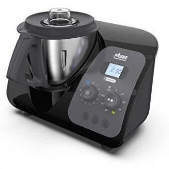 Faure FKC-3L1D1 Magic Air Cooking Robot cuiseur connecté multifonction, 3.3 liters, Noir