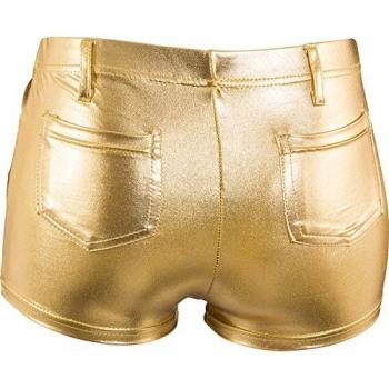 Fasching Damen Hot Pants metallic