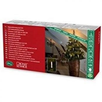 Konstsmide 2037-010 LED Indoor Christmas Tree String Lights - 20 Warm White Bulbs, 7.6m Length