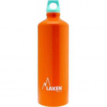 LAKEN Bouteille Futura de avec Bouchon à vis, Anneau et goulot étroit 1L, Orange