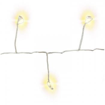 Goobay 50 LED Silver Wire Cluster String Lights with 2 Light Modes, Indoor/Outdoor Use, IP44, Warm White (3000K), 1.65m