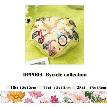 Mini Cross Stitch Pin Cushion Kit - White 16ct, 14ct, 28ct Unprinted Canvas with Cotton Thread for DIY Handmade Embroidery