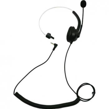 Call Center Headset with Microphone and Volume Control, 2.5/3.5mm Plug for PC and Telephone