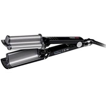 Modelador de Cabelo Babyliss Pro BAB2469TTE - Tipo: Falownica; Características: Tecnologia iônica, design profissional, placas de cerâmica, temperatura ajustável, aquecimento rápido, ondas profundas e duradour