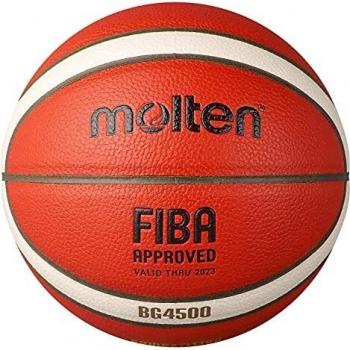 Molten BG4500 Basketball, Match Ball, BBL & WBBL, FIBA Approved, Premium Composite Leather, Indoor Play, Orange/Ivory, Size 6, For Boys age 12, 13, 14 and Girls age 14 & Adult