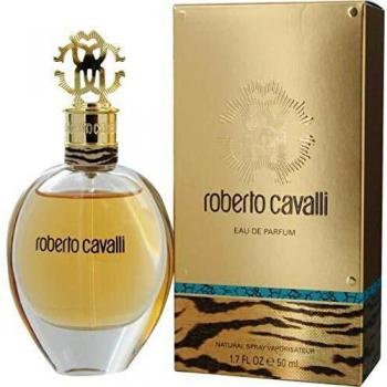 Roberto Cavalli For Woman Eau de Parfum 50ml - Perfume feminino, fragrância floral oriental, notas de topo de laranja sanguínea e pimenta rosa, notas de coração de flor de laranjeira e jasmim
