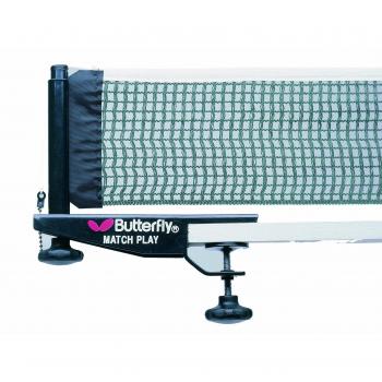 Butterfly Unisex Matchplay Net & Post Set - Black/White, 27 cm