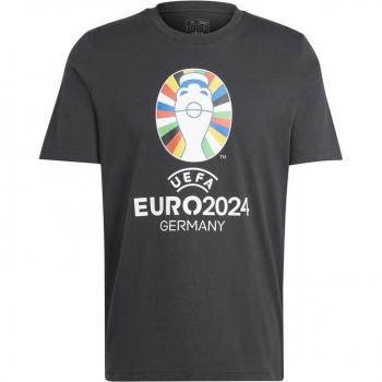 adidas Euro 2024 Men's Black T-Shirt