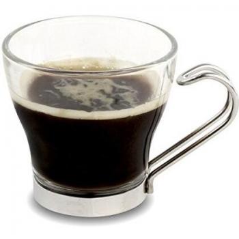 Deborah Glass Espresso Cup 3.75oz / 110ml - Set of 6 - Glass Coffee Cups