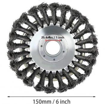 Tête de débroussailleuse à essence 6/8 pouces avec plateau en fil d'acier et grattoir pour kits Stihl