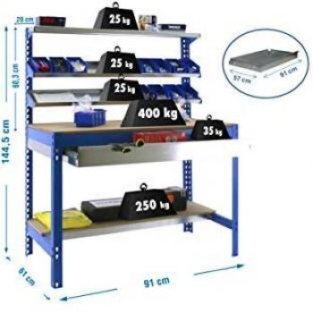 Simonrack 448100945159074 Kit bt-1 box 900 azul/bois