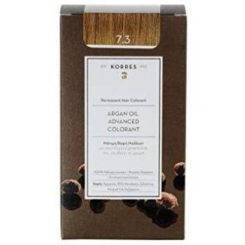 KORRES ARGAN OLIE PERMANENT HÅRFARVE 7.3 GULDEN/HONNINGBLOND 50 ML