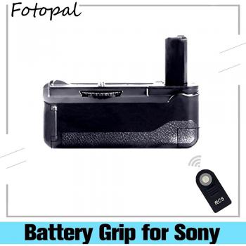 Fotopal Wireless Remote Control Battery Grip with Micro USB Port for Sony A6000/A6300 (NP-FW50 Compatible)