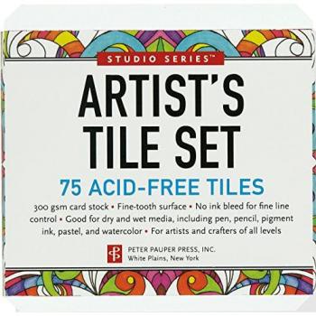 Studio Series 75-Pack Acid-Free White Artist Tiles