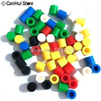 70pcs/lot 7 Color G62 Plastic Cap Kits for A56 6x6mm Tactile Push Button Switch Covers
