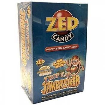 ZED Candy Tropical Jawbreaker, Tropische Bonbons mit Kaugummikern (40 x 5 Stk pro Box