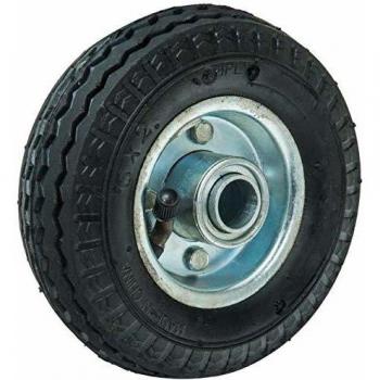 WerkaPro 10341 - Roue gonflable 6 - D : 160 x 50 - Alésage 20 mm - Moyeu 54 mm - Idéal pour diable, chariot - Axe déporté