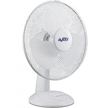 Ventilador silencioso de sobremesa |Avant| Ventilador oscilante de 40W con 3 Velocidades | Ventilador con Rejilla Nido de Abeja | Altura 40cm