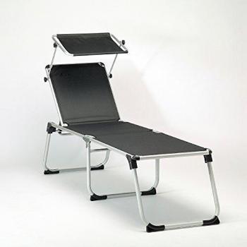 Die Isabella Sonnenliege ist eine ideale Wahl für entspannte Stunden im Freien. Mit ihrem eleganten anthrazitfarbenen Design und einem praktischen Sonnendach bietet sie sowohl Komfort als auch Schutz vor direkter Sonneneinstrahlung
