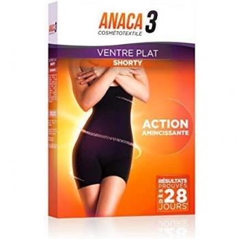 Anaca3 – Shorty Ventre Plat – Action Amincissante – Résultats Prouvés* – Taille S-M