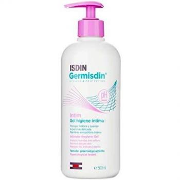 Isdin Germisdin Gel de Higiene Íntima 500ml - Gel de higiene íntima, fórmula suave, pH equilibrado, dermatologicamente testado, indicado para uso diário, com propriedades hidratantes e protetoras