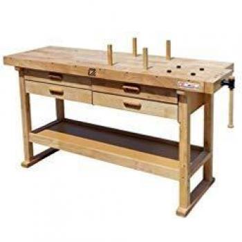 Holzmann - Etabli bois 1625 x 610 mm 4 tiroirs - WB162L - Holzmann