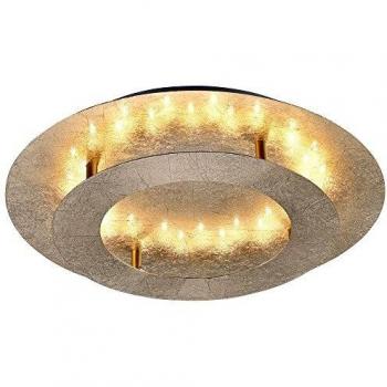 LED Deckenleuchte Paul Neuhaus 9620-12 Nevis 18 Watt Deckenlampe Metall Gold 1440 Lumen 3000 Kelvin