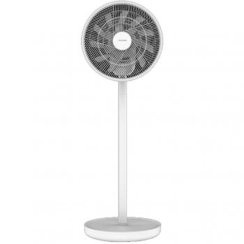 Cecotec EnergySilence 2600 Sunflower Ventilador de Pie Portátil con Batería 2600mAh, 22W, Pantalla LED, Control Remoto, 3 Alturas Ajustables, Blanco