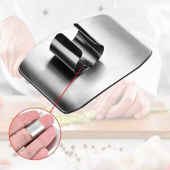 1Pc Stainless Steel Finger Guard - Anti-Cutting Kitchen Tool and Knife Accessory