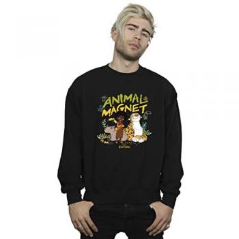 Disney Men's Encanto Animal Magnet Black Sweatshirt