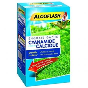 ALGOFLASH Engrais Gazon Cyanamide 4kg