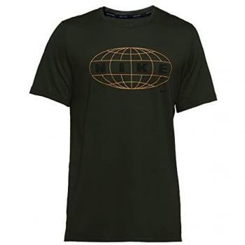 Nike Pro Dri-FIT Grafik T-Shirt Herren Grün Größe L