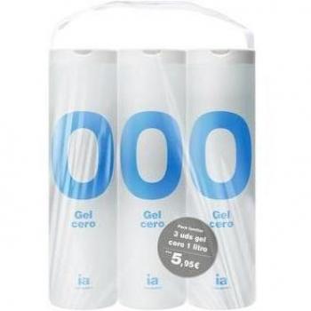 Interapothek Gel de Baño Cero Pack de Tres Unidades, 1000 ml