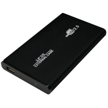 LogiLink UA0040B Case Esterno per HDD IDE, Interfacia ATA, USB 2.0, Nero