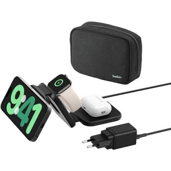 Cargador Inalámbrico Plegable 3 en 1 Belkin BoostCharge Pro Qi2, Magnético, 15W