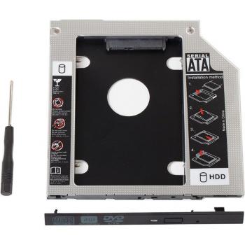 12.7MM Dual Hard Drive HDD SSD Caddy for Asus N53S N53SV N54SV DVD Swap
