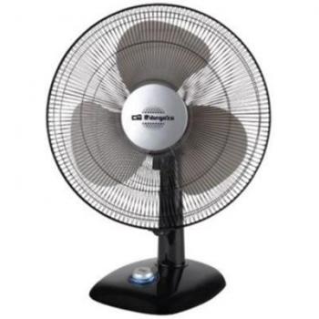 Orbegozo TF 0134 - Ventilador de sobremesa, oscilante, 3 velocidades, diámetro hélice 30 cm, asa, 40 W, piloto luminoso LED, negro