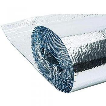 WERKA PRO - 10403 - Isolant métallisé à bulles d'air - 3 couches - Épaisseur de 5mm - Poids 160 gr/m2 - 20m2 : 1.25 x 16 m - Facile à poser et à découper