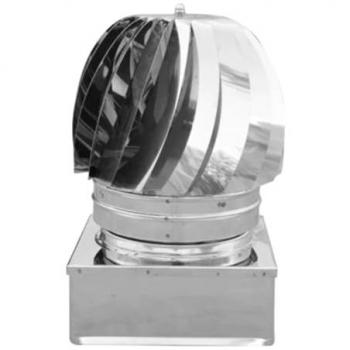 Tirafumi Quadrato Inox 420x420 mm per Canne Fumarie