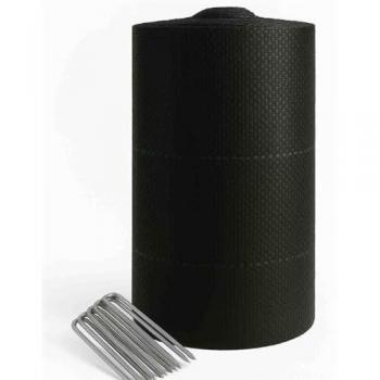 Malla Antihierbas Geotextil 110g - Protección Césped Artificial - Rollos Completos 2x50m + 100 Anclajes