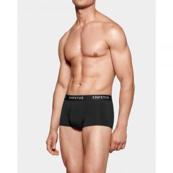 Impetus - Bóxer corto de punto para hombre en color negro, talla L