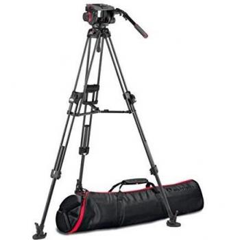 Manfrotto 509HD Video Head with 645 Fast Twin Carbon Tripod Kit
