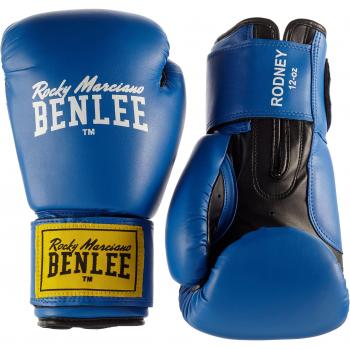 Blue/Black 6 oz Unisex Artificial Leather Boxing Gloves