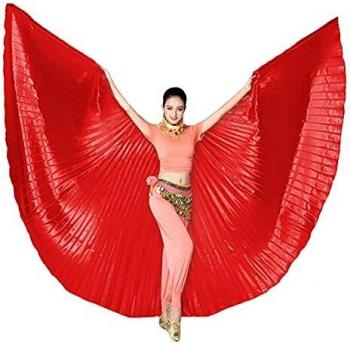 Leemiman Women Angle Isis wings Egyptian Belly Dance Costumes Isis wings with Sticks
