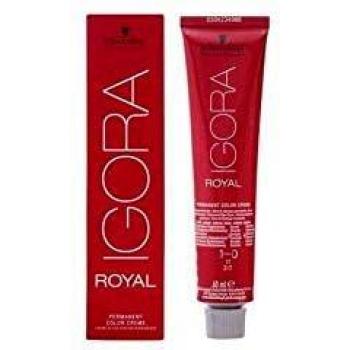 Tinta Permanente para Cabelos Schwarzkopf Igora Royal 1-0 Preto Natural 60 ml