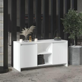 Szafka pod TV biała 102x37,5x52,5 cm z materiałów drewnopochodnych