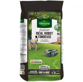 Gazon Idéal Robot Tondeuse Vilmorin - Semences de Césped 5,1 Kg